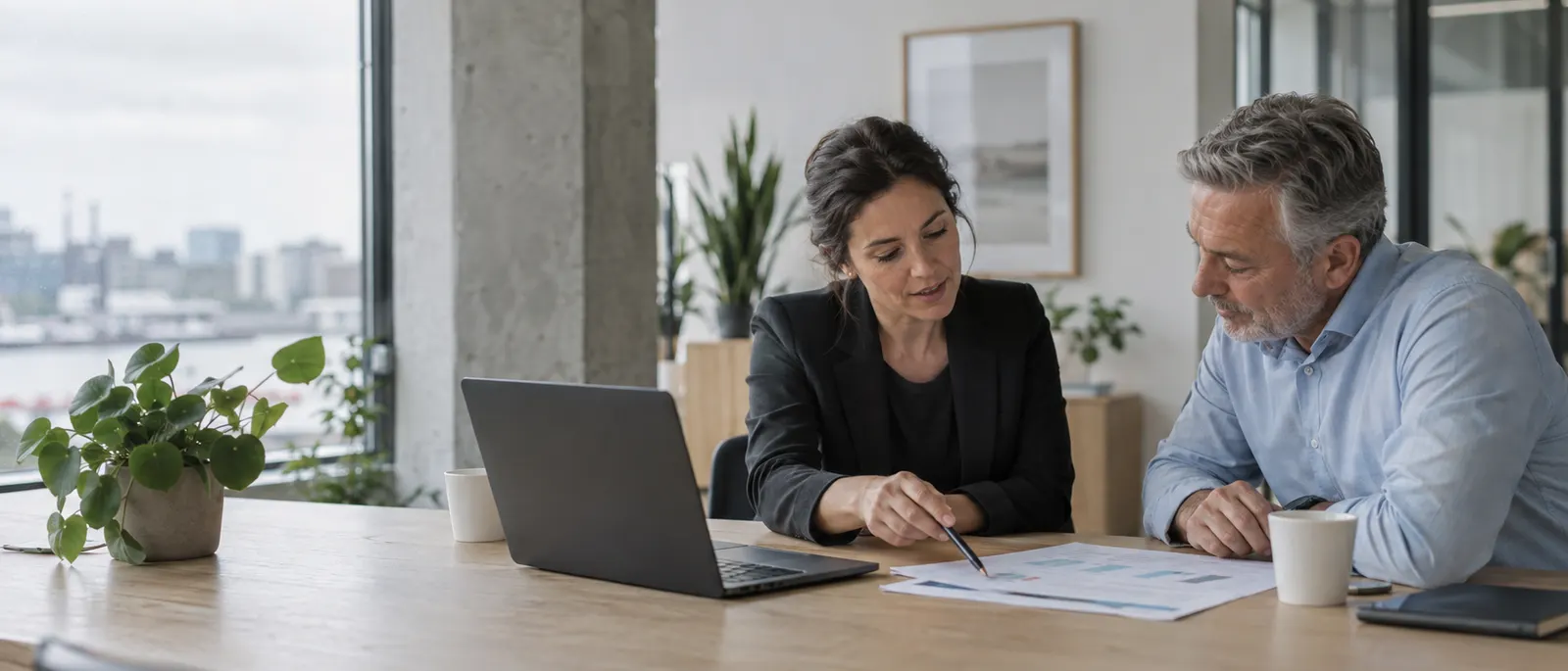 A Parley account lead walking a client through a team plan